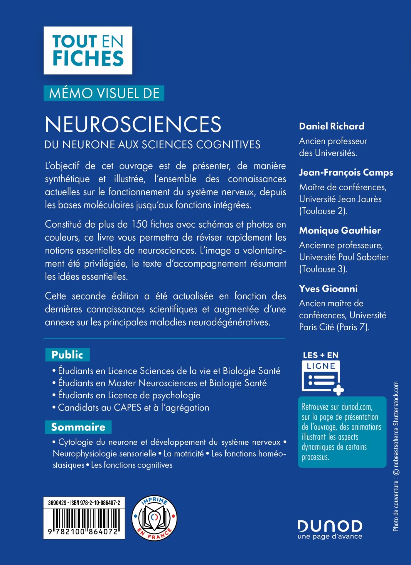 Mémo visuel de neurosciences - 2e éd.: Du neurone aux sciences cognitives
