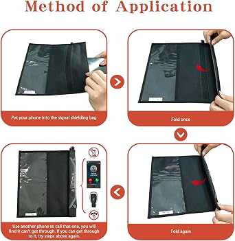 Faraday Çanta, Sinyal İzolasyon Çantası, Telefonunuzu/iPad'inizi Hacking, İzleme ve EMP Koruma Radyasyonundan Koruyun Bu Kılıfı ile -Shields NFC/WiFi/Bluetooth, Telefonlar, Anahtarlıklar ve Kredi