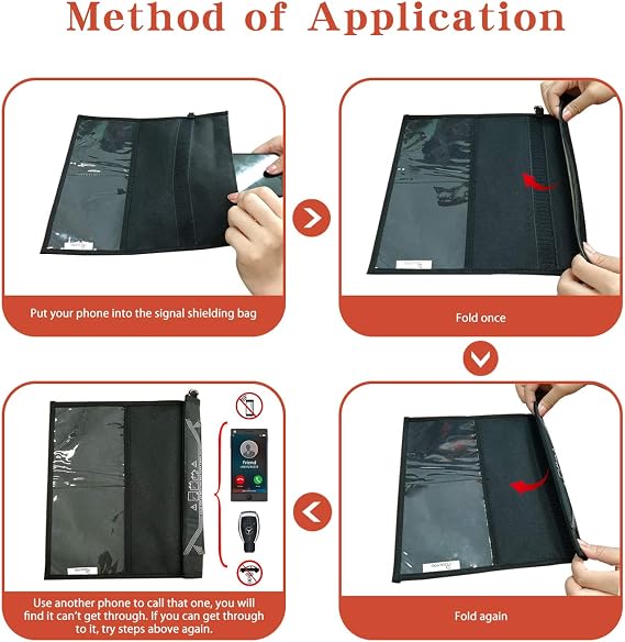 Faraday Çanta, Sinyal İzolasyon Çantası, Telefonunuzu/iPad'inizi Hacking, İzleme ve EMP Koruma Radyasyonundan Koruyun Bu Kılıfı ile -Shields NFC/WiFi/Bluetooth, Telefonlar, Anahtarlıklar ve Kredi