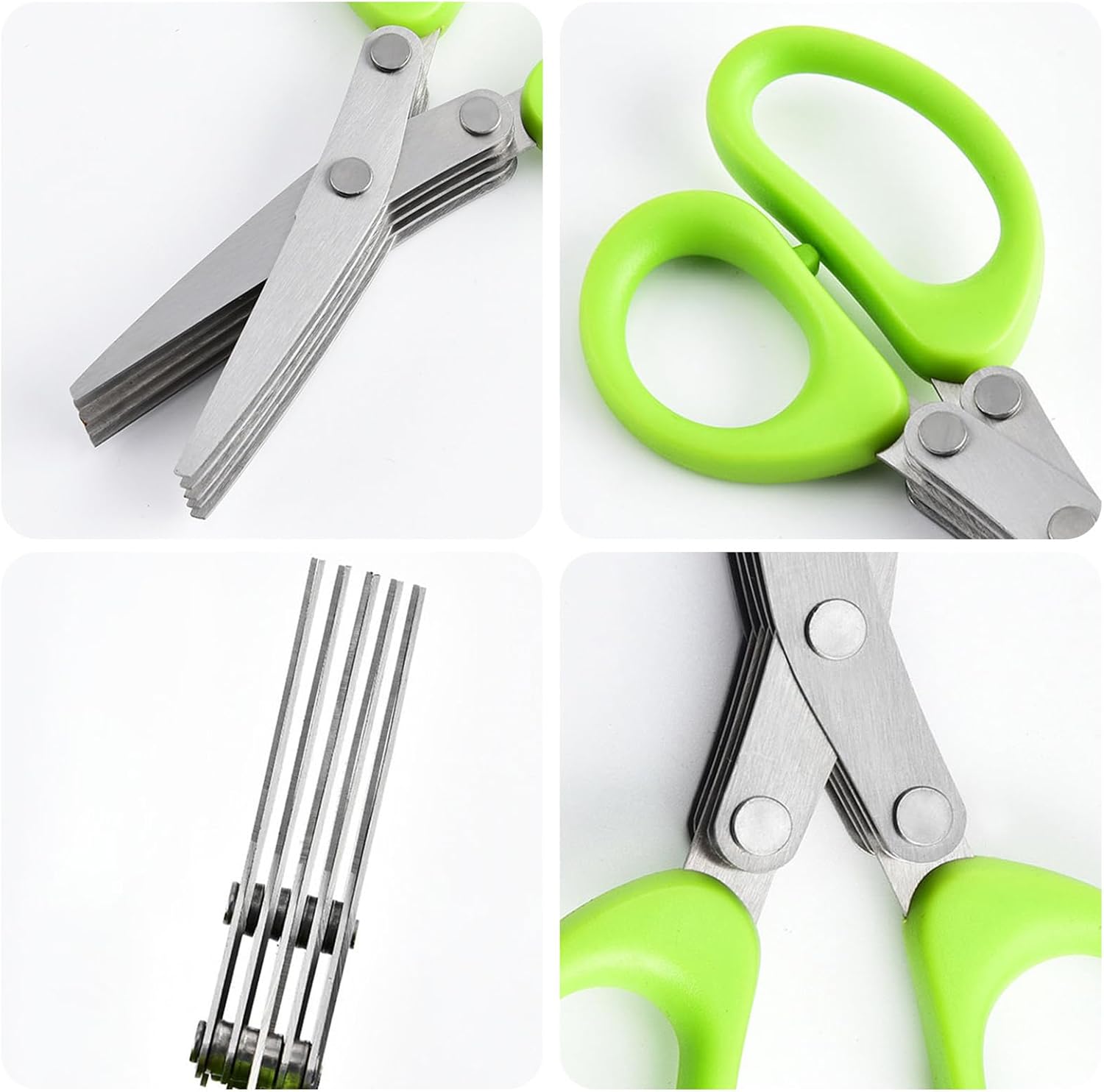Original | 5-Layer Multifunctional Stainless Steel Kitchen Scissors Herb Chopper for Chopping Onion, Vetables, and Herbs 2026 - view 4