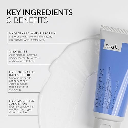 Miniatura 4 de MUK. Tratamiento Reparador Intenso para el Cuidado del Cabello - 6.8 fl oz