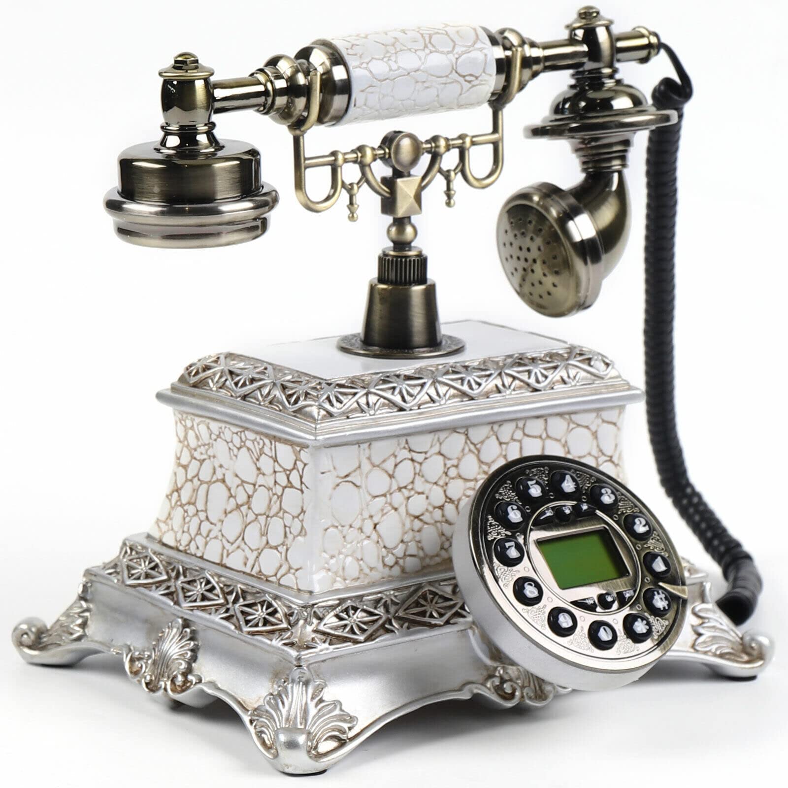 Telefono fisso retrò nostalgia telefono antico telefono da tavolo retrò classico telefono di casa antico telefono fisso telefono fisso per casa ufficio