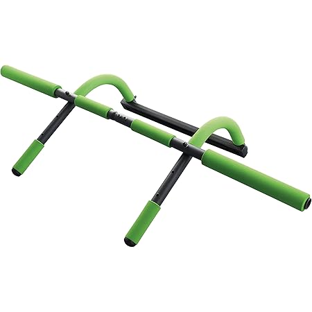 Schildkröt Fitness Door Bar Multifunctional Adjustable Width Green / Black M
