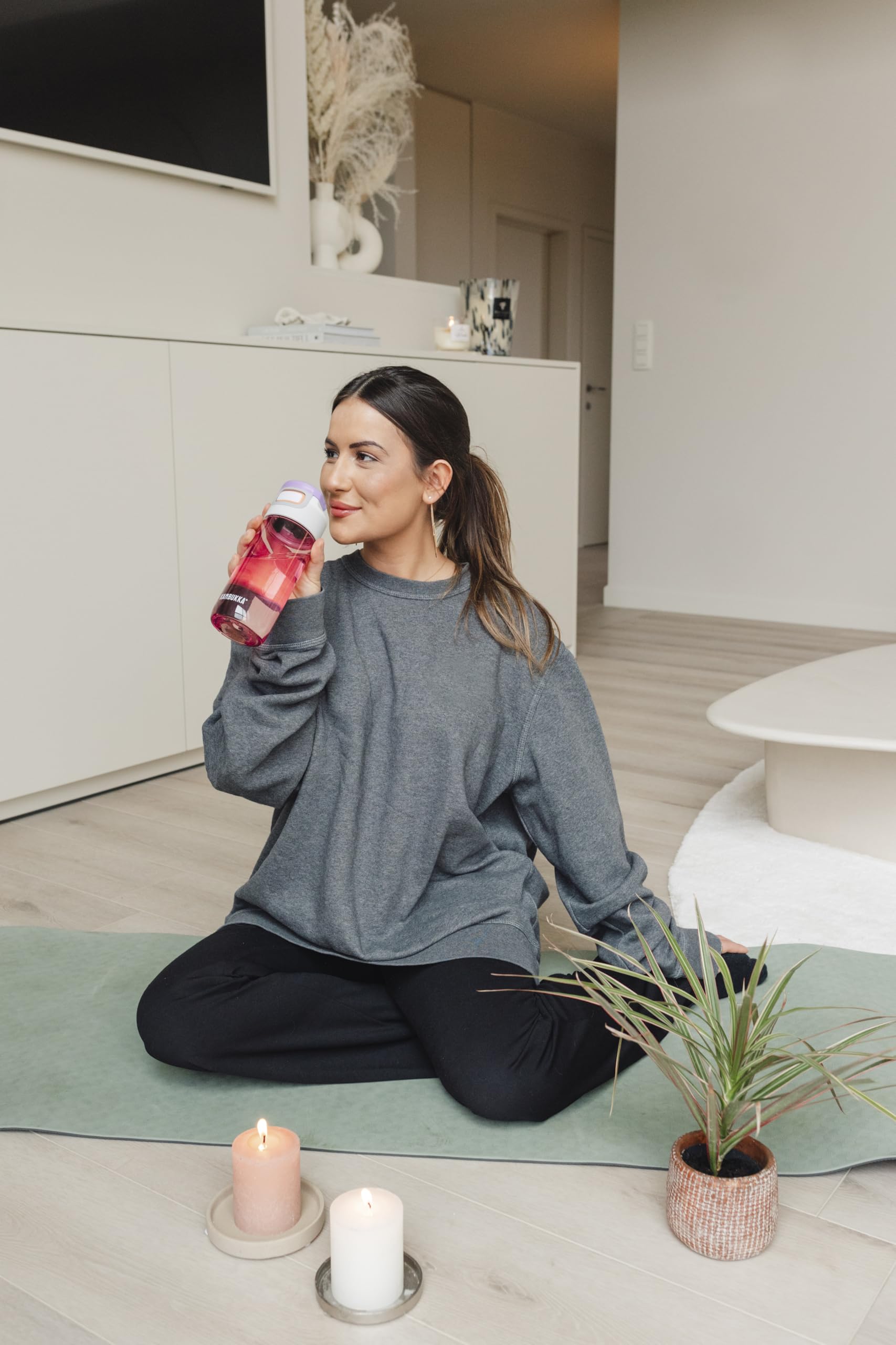 Kambukka Pink Wave – zestaw 2× butelka na wodę Elton 500 ml, szczelne, BPA Free, tritan 50% recykling, nakrętka 3-w-1 Snapclean