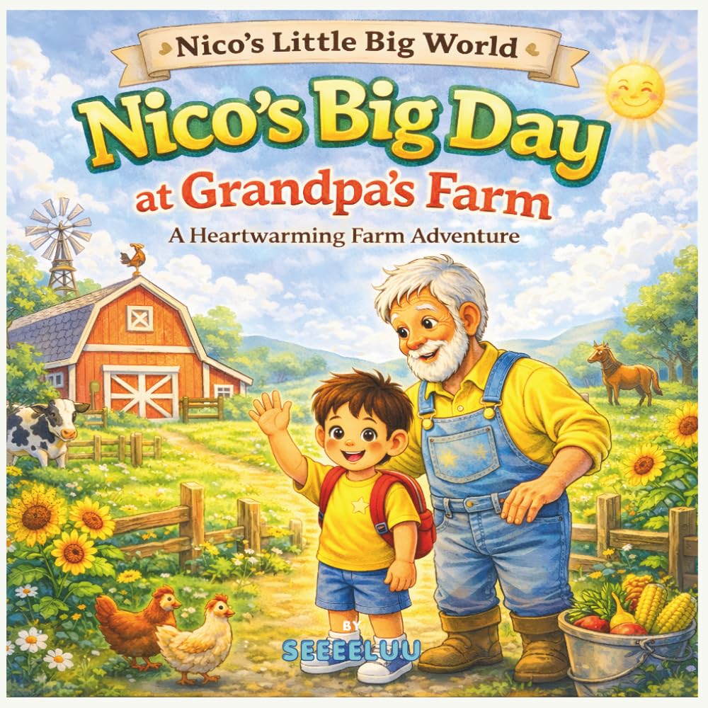 Nico’s Big Day at Grandpa’s Farm: A Heartwarming Farm Adventure for Kids About Nature, Animals, and Family (Nico’s Little Big World)
