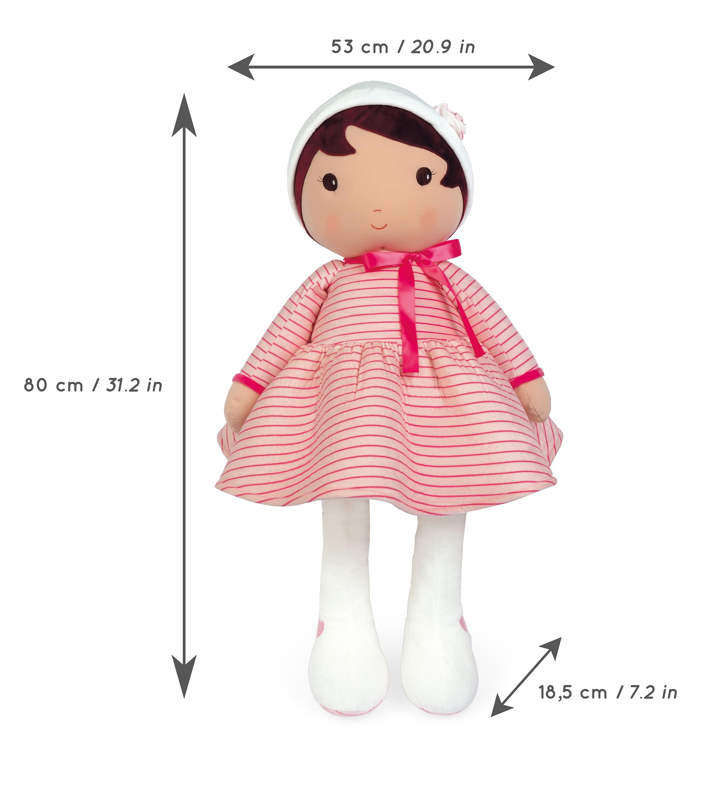 KALOO - Tendresse - Mi Primera Muñeca de Tela Rose K - 80 Cm, K969988