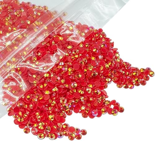 Vista 130 de 3000 diamantes de imitación de resina Peacok AB de 0.197 pulgadas para manualidades, diamantes de imitación de gelatina AB verde oscuro AB a granel