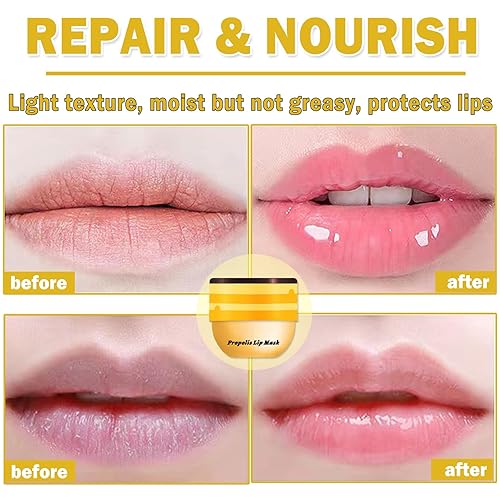 Miniatura 3 de XINGXYUEL 3 unidades de bálsamo labial de abeja Honey Pot Honey Pot Honey Strawberry Apple Lip Balm Sleeping Lip Mask Silky Hydrating Bee Lip Balm