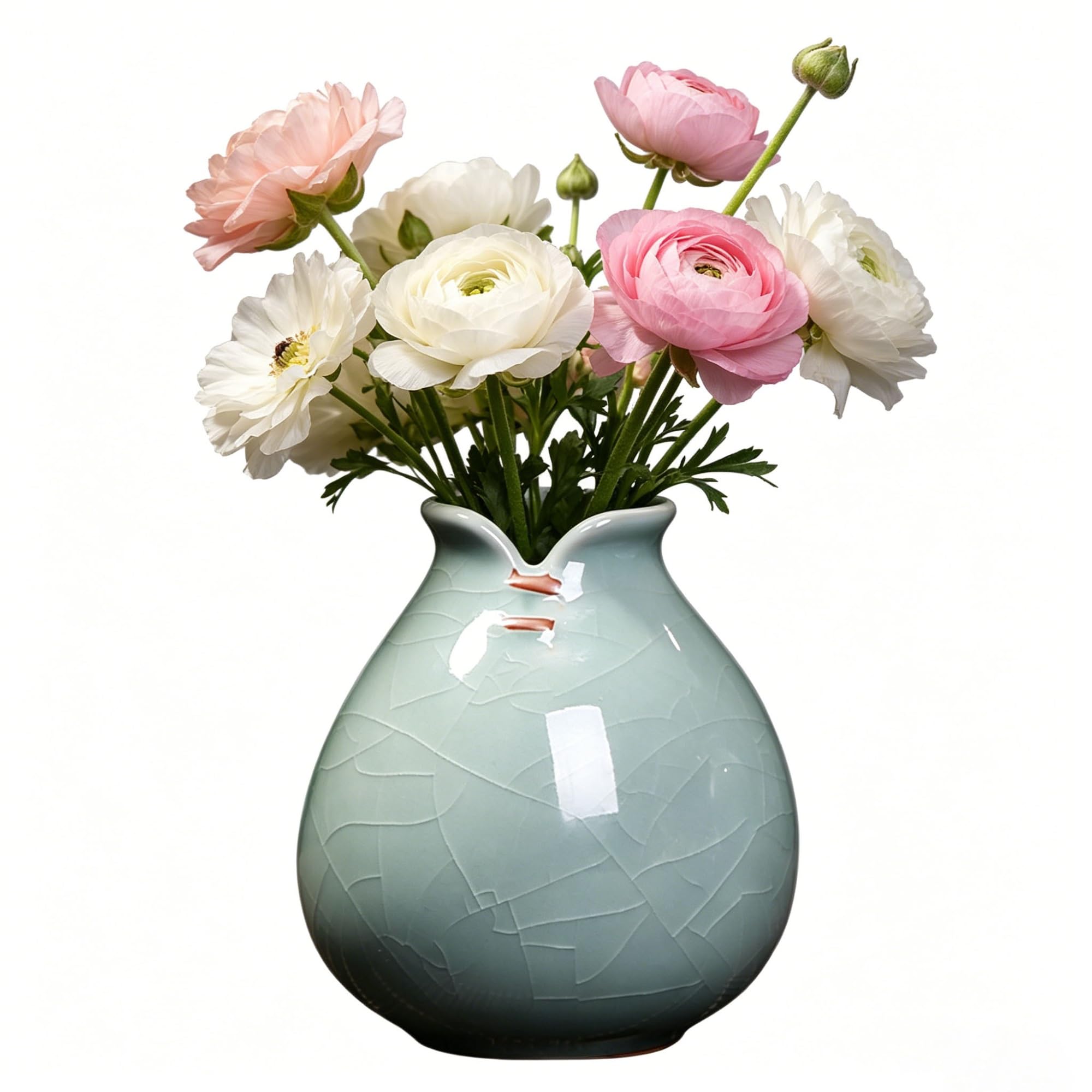 Chinese ceramic vase, porcelain, flower vase, Chinese antique ceramic vases, traditional decorative vase for flowers, small plants, flower decoration