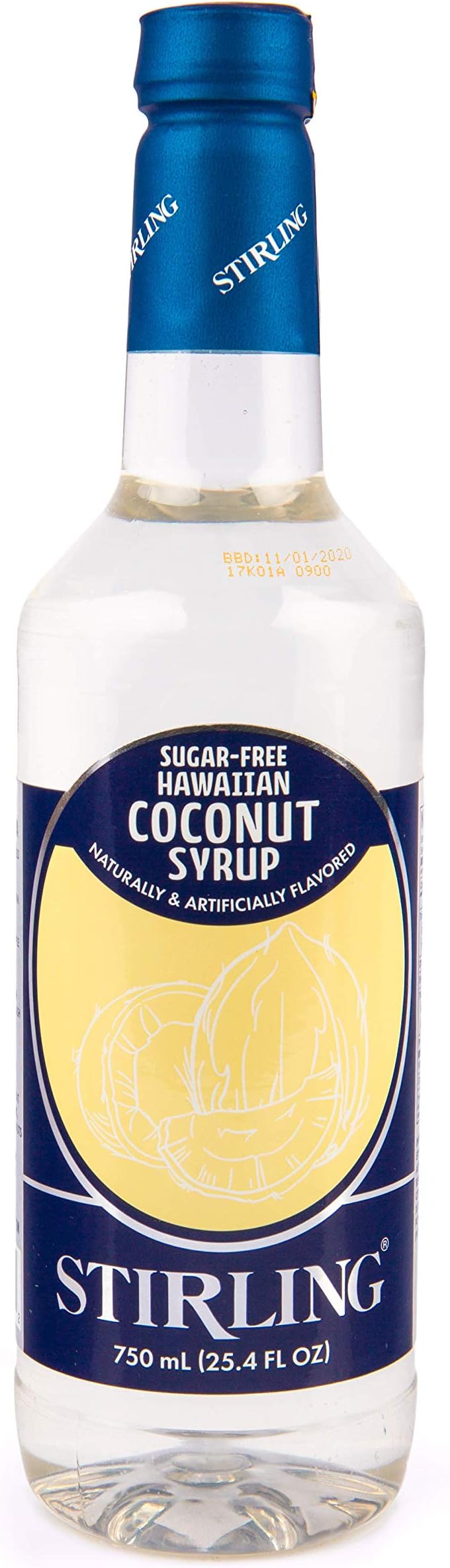 Stirling Gourmet Sugar Free Coconut Coffee Flavoring Syrup