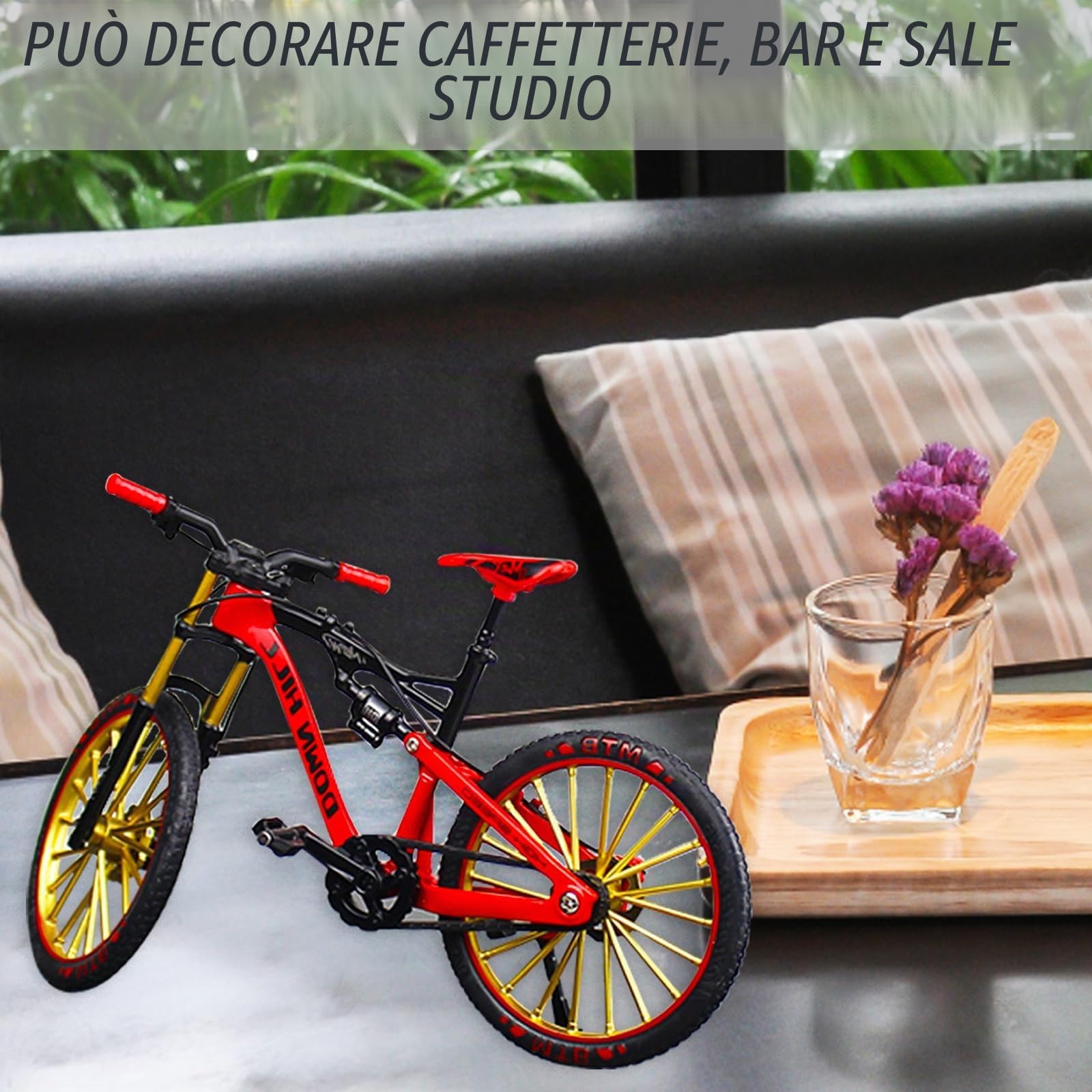 Giocattolo Mini Bici 1:10,Modellino di Bicicletta in Lega,Modello Mini Bici,Finger Mountain bike,mini bike,Della Bicicletta Della Lega Modellin Per l'insegnamento,Ufficio,Club,Casa