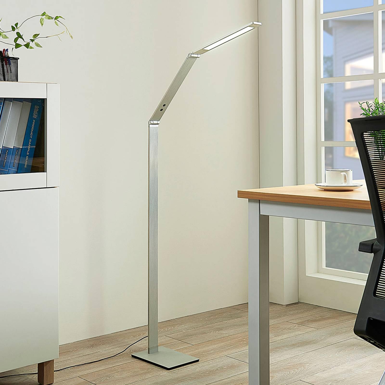 Lucande LED Stehlampe dimmbar, einstellbare Lichtfarbe (3000-6000K) Standleuchte Leselampe-Stehlampe Wohnzimmer Arbeitszimmer Büro