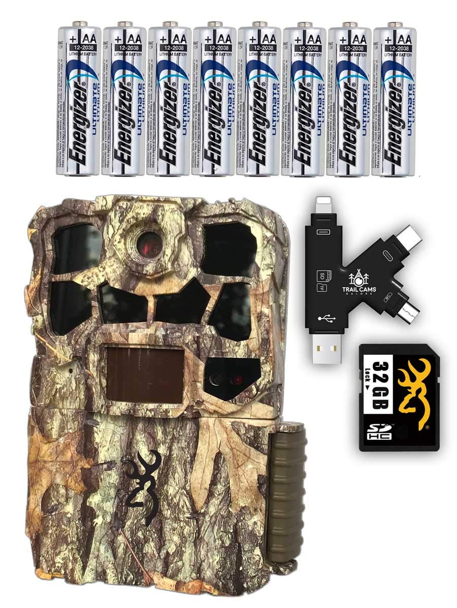 BROWNING RECON FORCE 4K EDGE トレイルカム Browning Recon Force Edge 4K Trail Camera with Batteries, SD