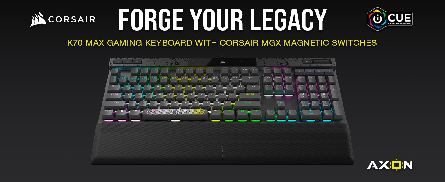 Amazon.com: CORSAIR K70 MAX RGB Magnetic Mechanical Wired Gaming