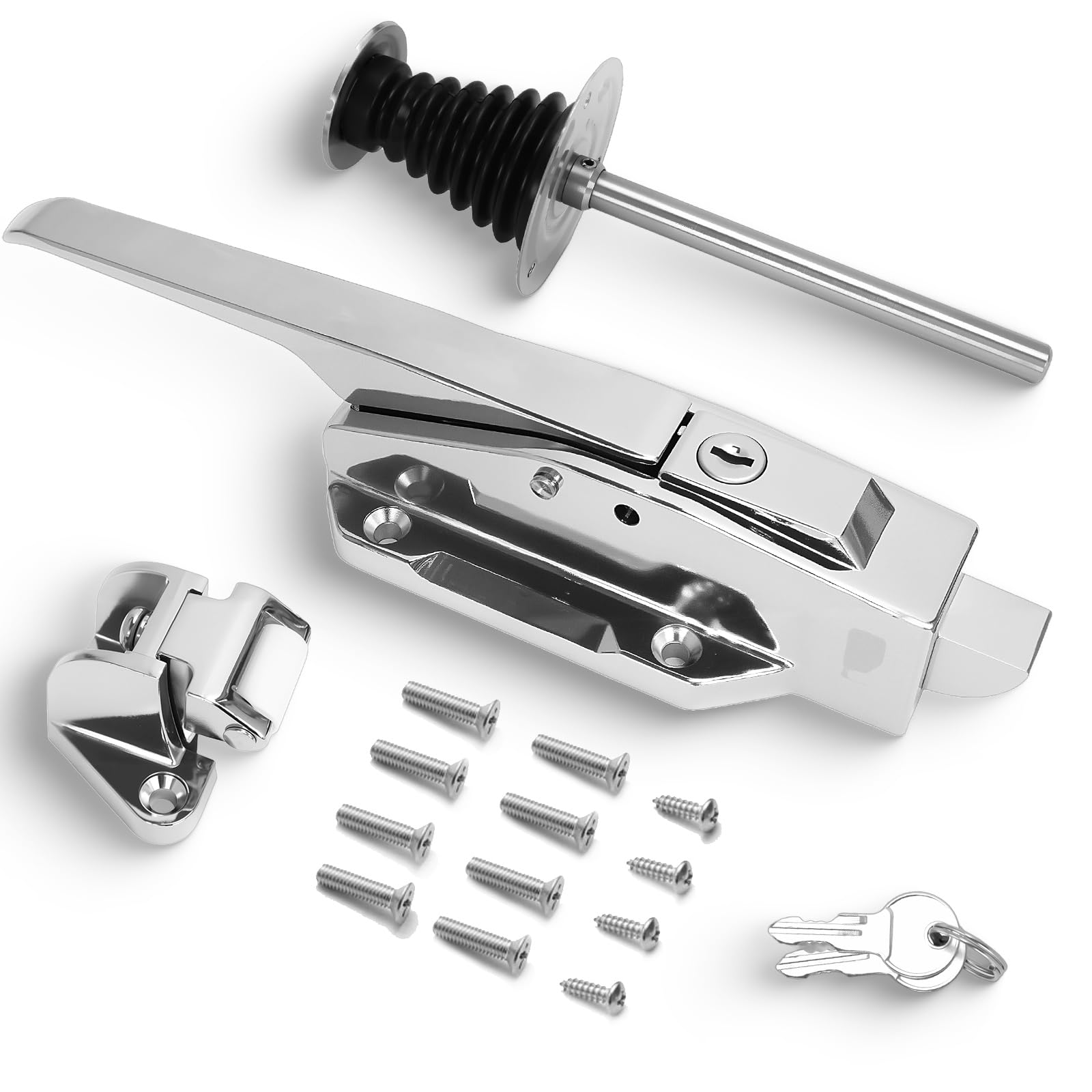 Heavy Duty Walk-in Cooler Door Latch Kit, 1/8