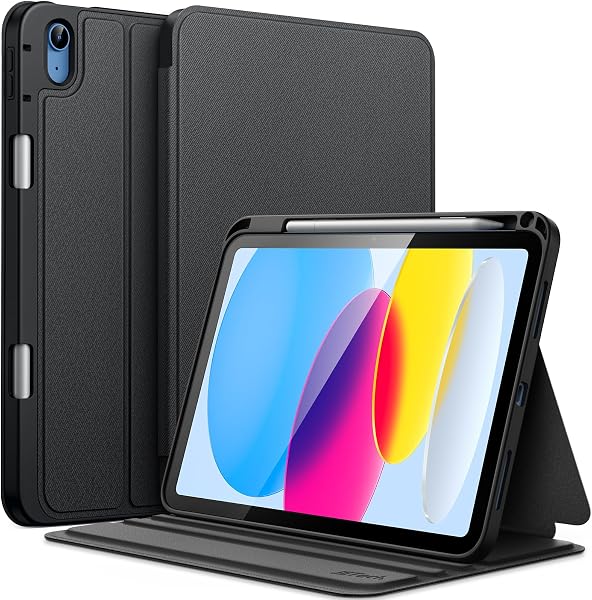 JETech Case for iPad (A16) 11th/10th Generation (2025/2022) with Pencil Holder, Slim Folio Stand Protective Tablet Cover