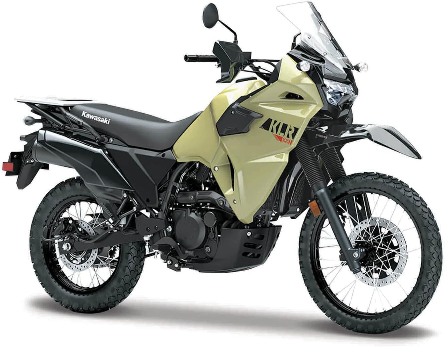 Maisto M21836 Kawasaki KLR 650 Motorbike-Incredibly Detailed Die-Cast Replica Collectible Model-1:18 Scale Motorcycle, Green