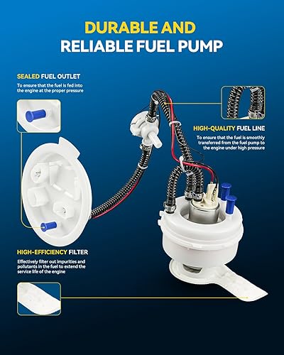 Miniatura 144 de PHILTOP FG0931 Conjunto de bomba de combustible eléctrica compatible con Sequoia 4.6L 2008-2019, Tundra 4.6L 2007-2021, reemplaza SP9010M, E8869M
