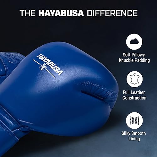 Miniatura 2 de Hayabusa Guantes de boxeo profesionales de cuero con velcro para hombres y mujeres