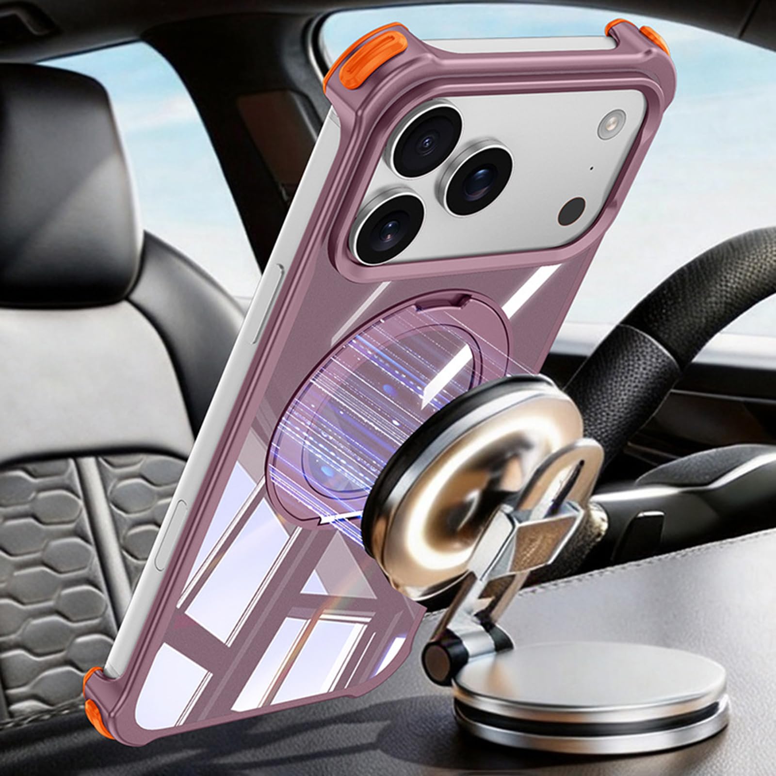 Magnética Funda para iPhone 18 Pro Max, Delgado Ligero Métal Sin Marco