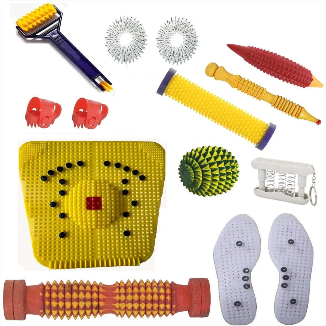 ACU Capital Accupressure tools kit foot massager full body massage & relief roller acupressure mat for feet (B0BR5DGJCG) Amazon Price History, Amazon Price Tracker