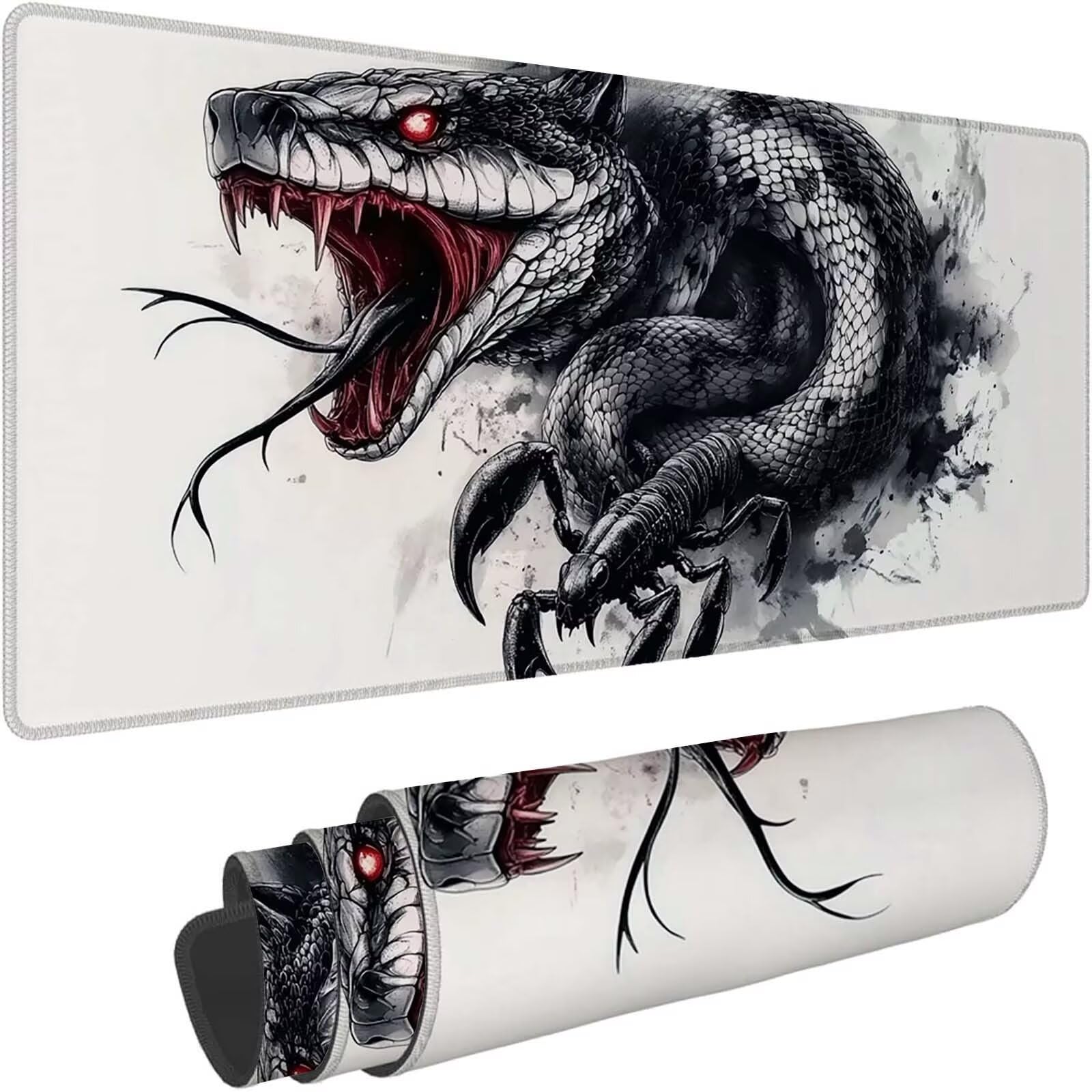 Tapis de Souris XXL Tapis de Souris Gaming 900 x 450 mm Blanc 0-z5