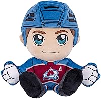 Vista 1 de Bleacher Creatures Colorado Avalanche Cale Makar - Peluche de 8 pulgadas NHL Kuricha sentado Soft Chibi inspirada en la NHL Superestrella