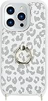 Vista 5 de Funda para iPhone 15 Pro Max con tarjetero para mujer, iPhone 15 Pro Max con correa, cordón cruzado, bloqueo RFID, soporte de anillo, cierre a