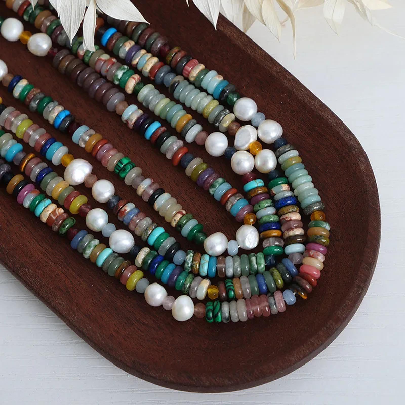 SiVaji Halskette Ketten Schmuck Herren Frauen Anhänger Necklacehalskette Für Frauen Perlenkette Böhmische Accessoires