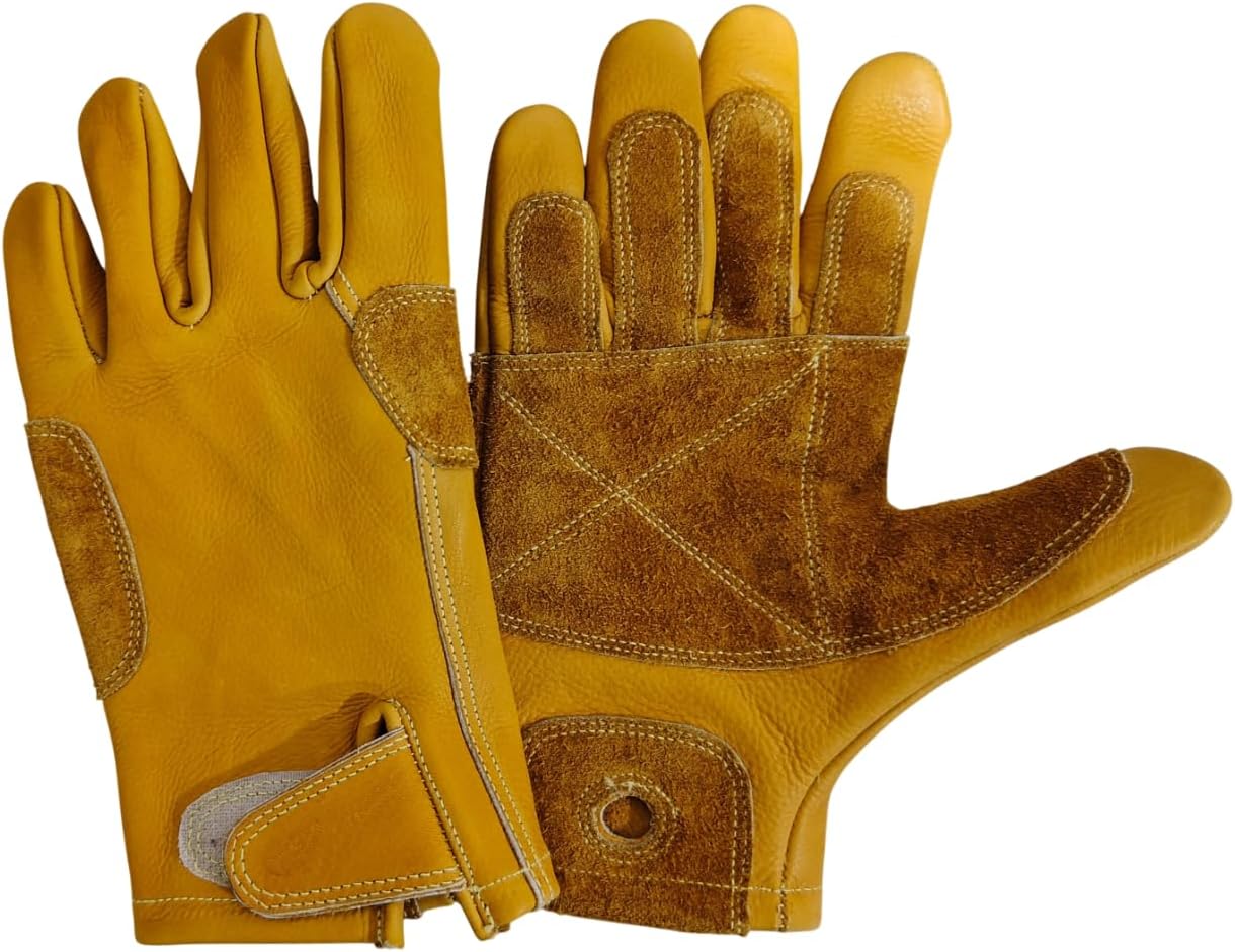 Colorado Glove Company Adventure Gloves for Ziplining, Rappelling, Belay, Canyoneering & Work, Double Palm, Sewn with Kevlar AG900K