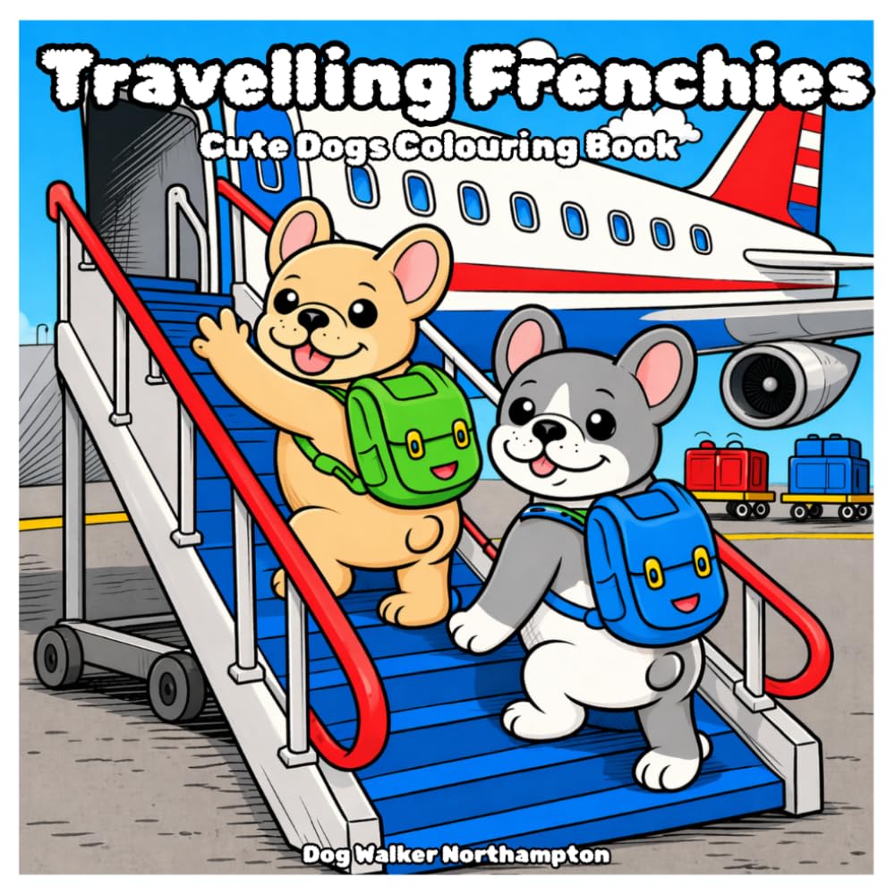 Travelling Frenchies (colouring frenchies)