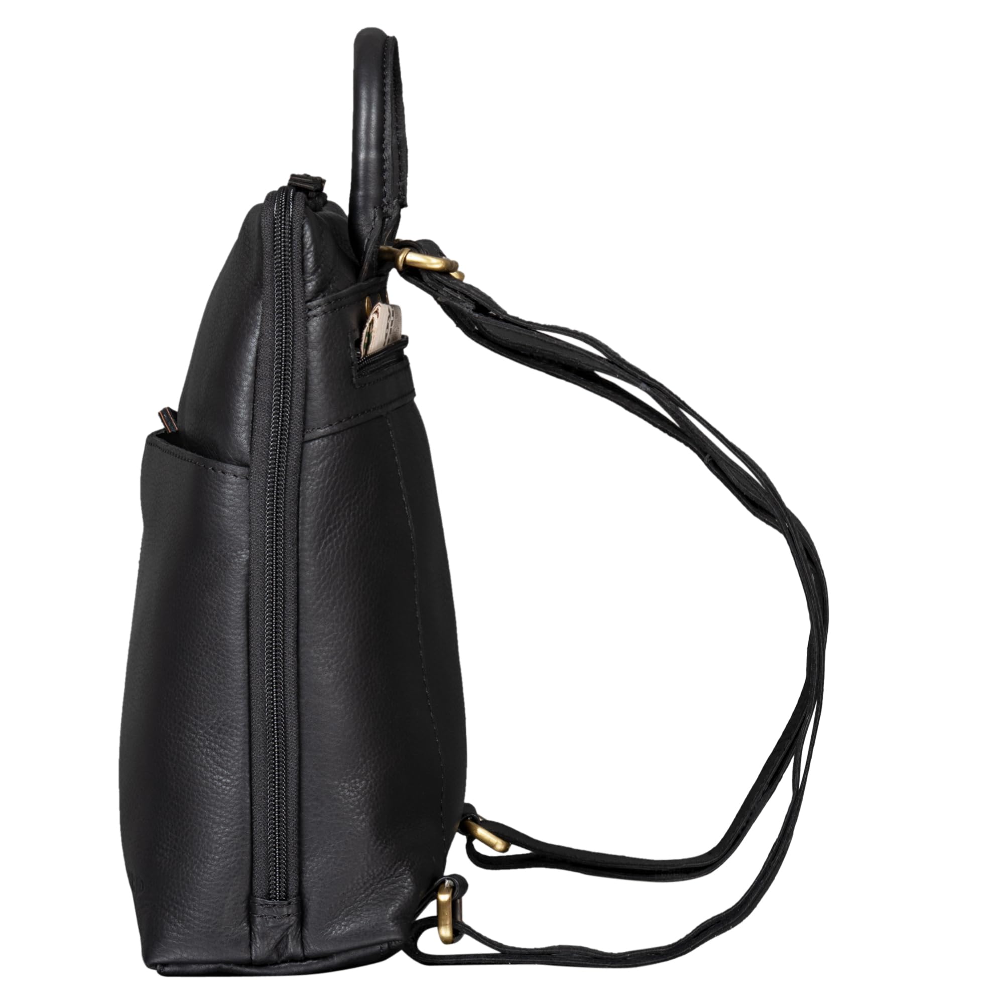 STILORD "Holly" Plecak damski Mały plecak skórzany Plecak ręczny Plecak skórzany na iPad Torebka ręczna City Going Out Daypack Leather Kolor:czarny