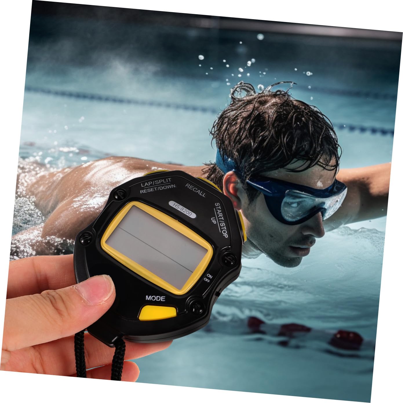 Toyvian 2 Pezzi Cronometro Elettronico Multifunzione per Sport con Display Timer per Corsa Basket e Competizioni e Resistente Timer per Sportivi
