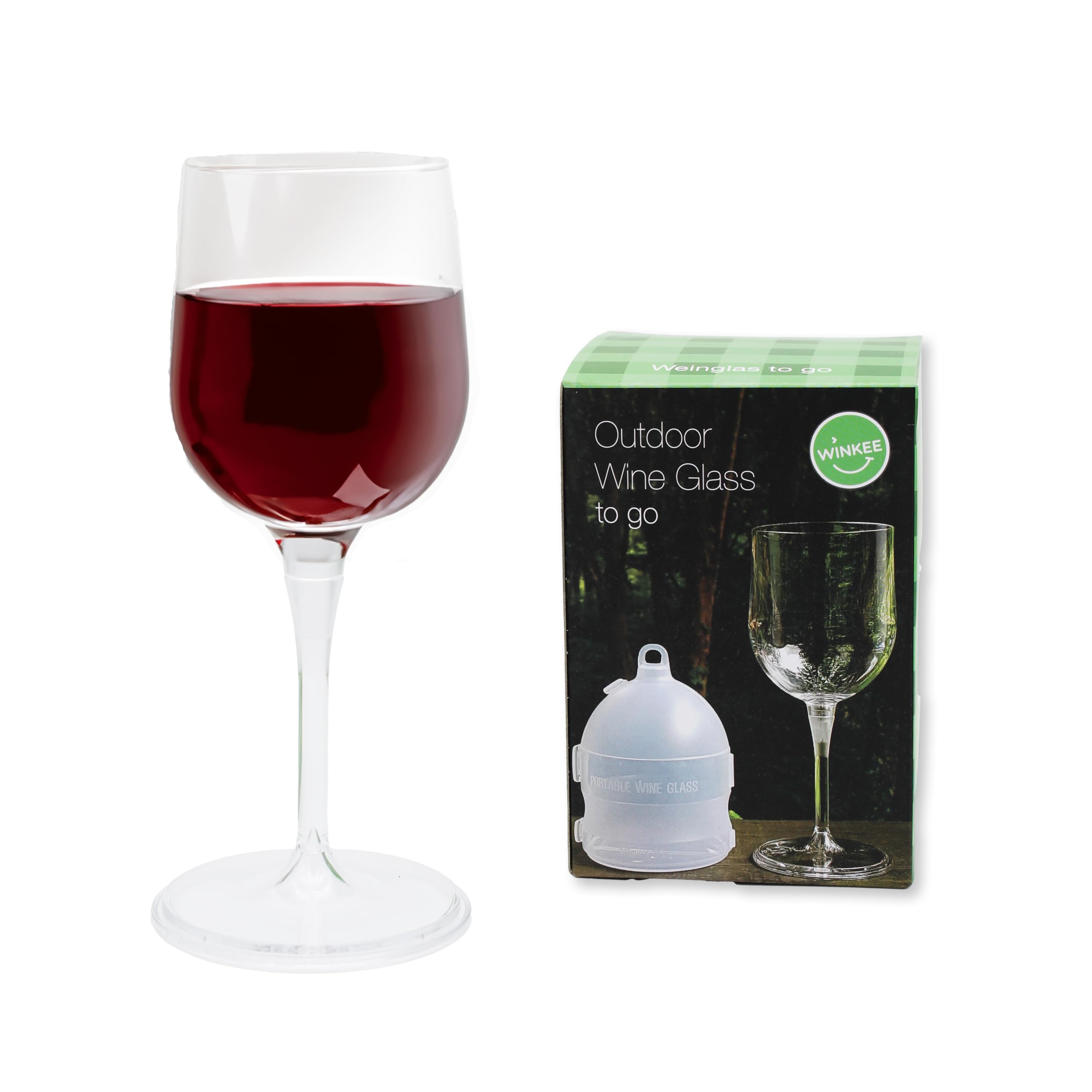 Verre à vin to go Winkee original de 320ml, le cadeau parfait pour amateurs de camping