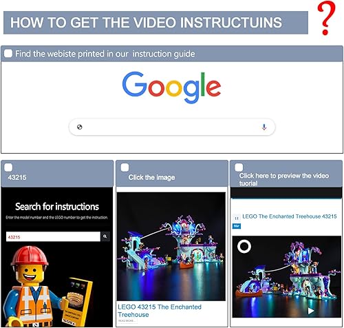 Miniatura 2 de BrickBling Kit de iluminación LED para Lego Disney The Enchanted Treehouse 43215, luz creativa para Lego 43215-No incluye modelo