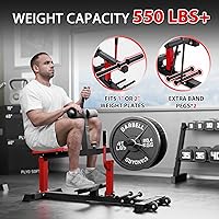 Vista 5 de GMWD Máquina de elevación de pantorrillas ajustables con clavijas de banda para entrenamiento de piernas y ejercicio - Equipo de gimnasio en casa