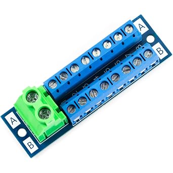 30Amp 48V 2x8 Position Terminal Block Distribution Module (2pcs)