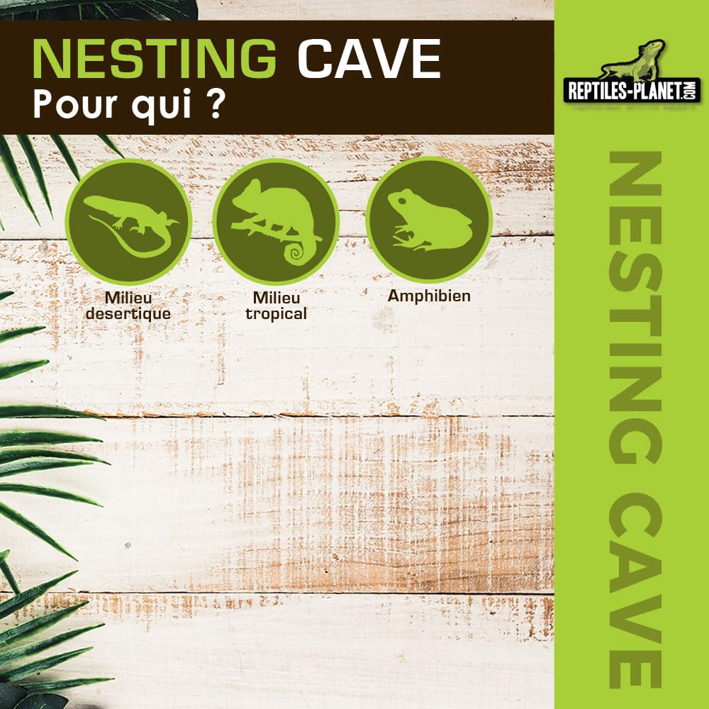 Reptiles Planet - Nesting Cave XL - Nid de Ponte - 20,5 x 15,5 x 16 cm