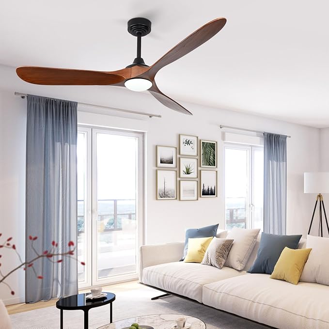 Ventilador de Techo 60 Pulgadas Con Luz 6 Velocidades Interi miniatura 9