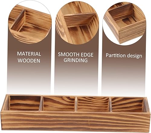 Miniatura 9 de KICHOUSE Caja de almacenamiento de azúcar, plantas suculentas de madera para perros