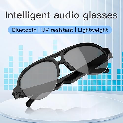 Miniatura 6 de F08 - Lentes de sol inteligentes con Bluetooth de oreja abierta para hombres y mujeres, con control táctil, con micrófono y altavoces integrados,