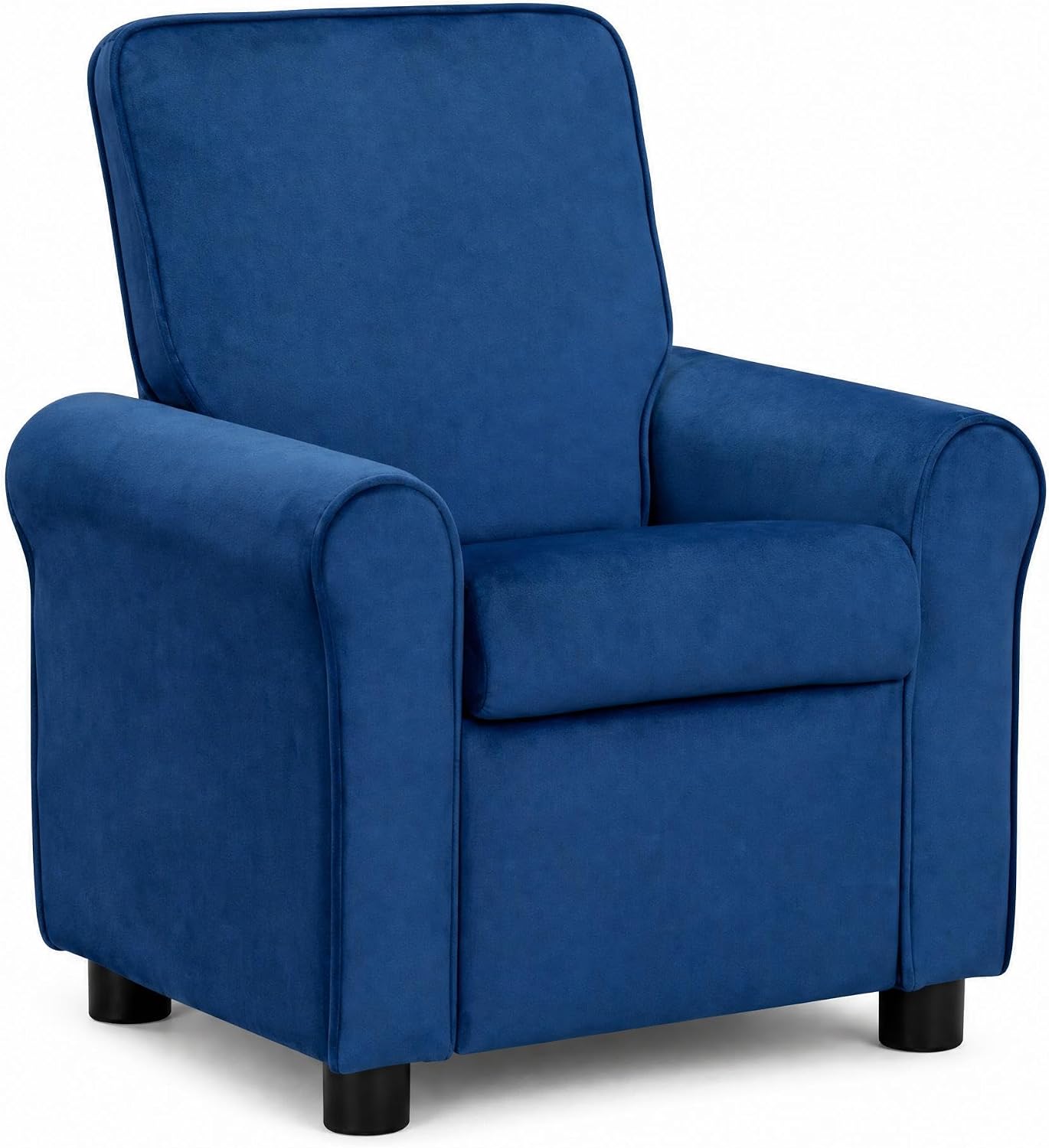 Olive & Opie Jordan Kids/Toddler Push Back Recliner Chair, Lounge Sofa for Boys & Girls Ages 3 and Up, Soft Upholstery, Greige
