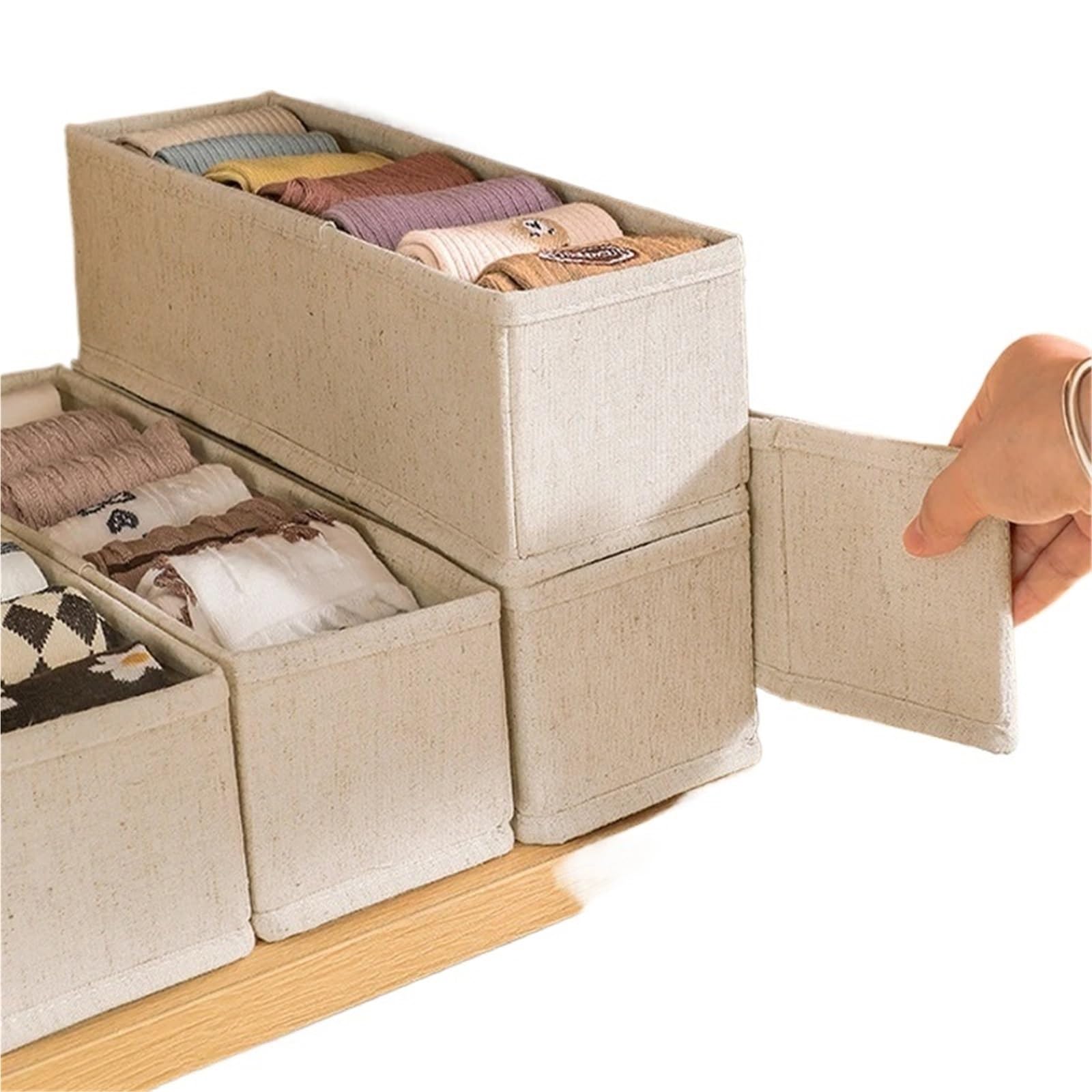 Organizador de cajones para Ropa Interior, Caja de Almacenamiento de Calcetines, Sujetadores, lencería, Armario, Ropa