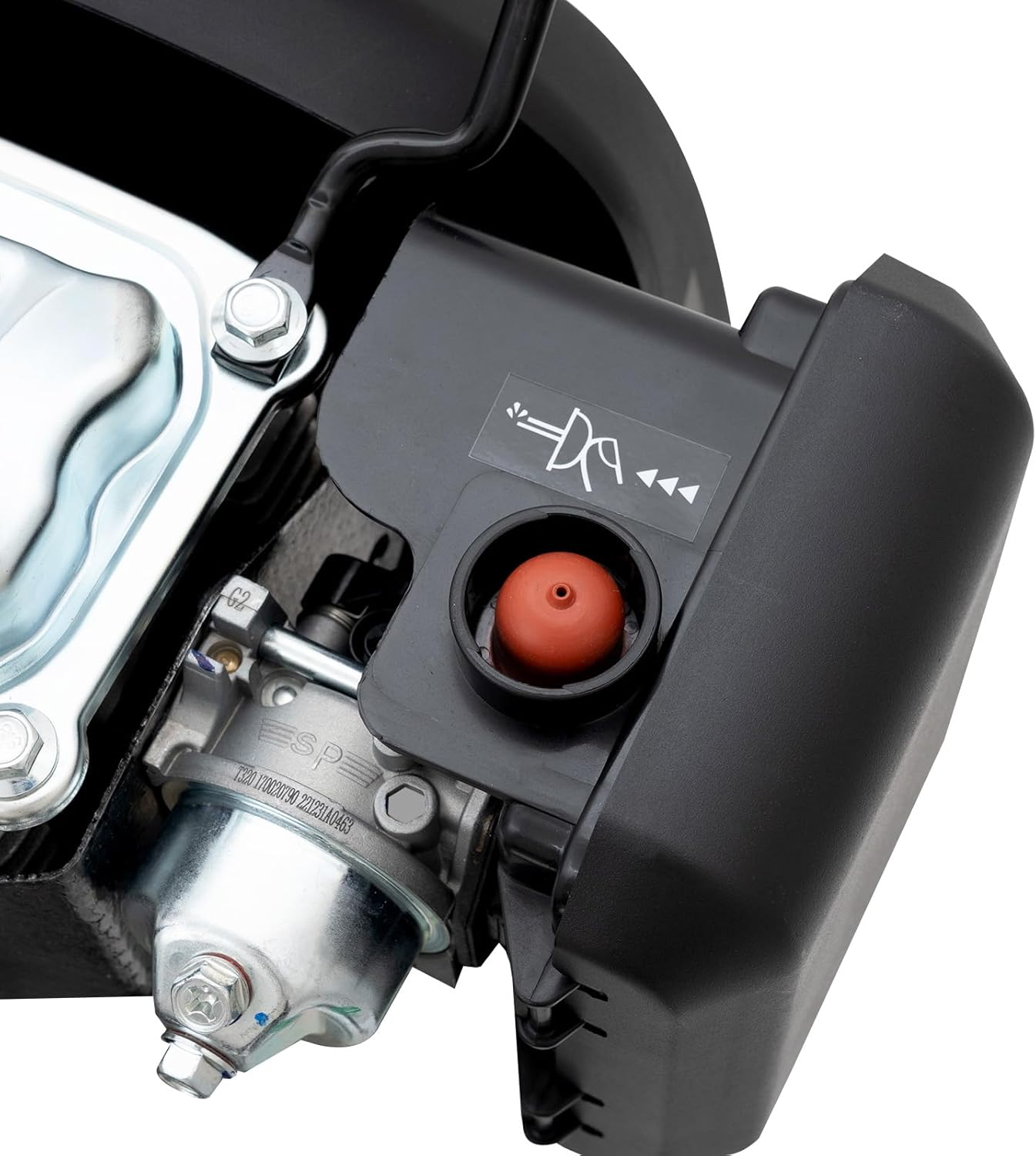 4-Stroke Outboard Motor, 6HP 140CC 3.75KW Outboard Engine Air-Cooling Gasoline Outboards Heavy Duty Gasoline Outboards w/TCI Ignition System for Inflatable Boats Fisheries Aquaculture