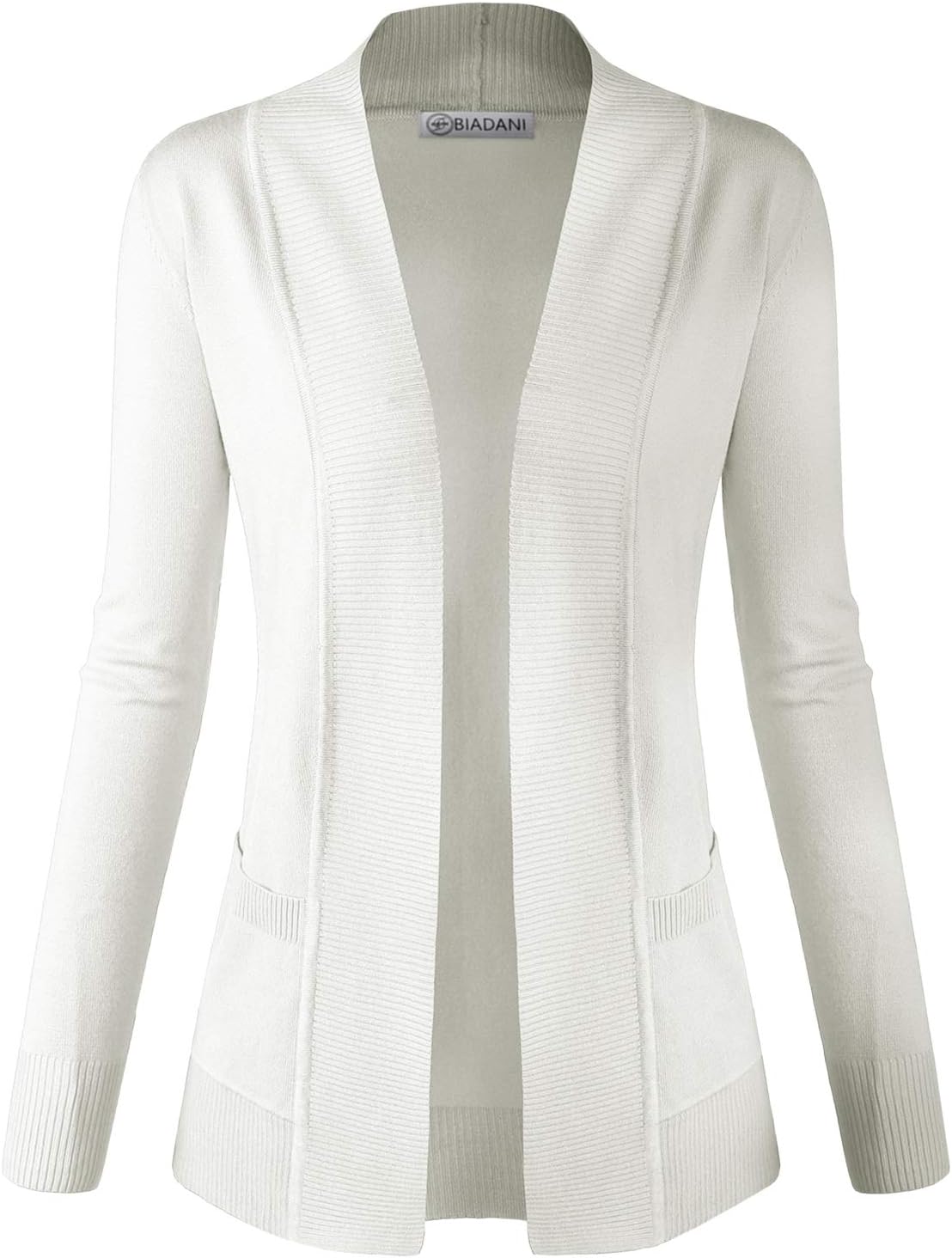 BIADANI Women's Soft Long Sleeve Open Front Cardigan - Classic Sweater For Office & Casual - View #6