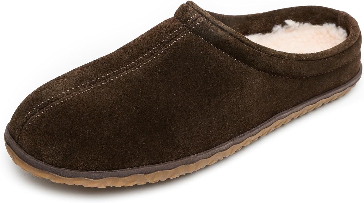 Minnetonka Men's Taylor Suede Indoor/Outdoor Slippers
