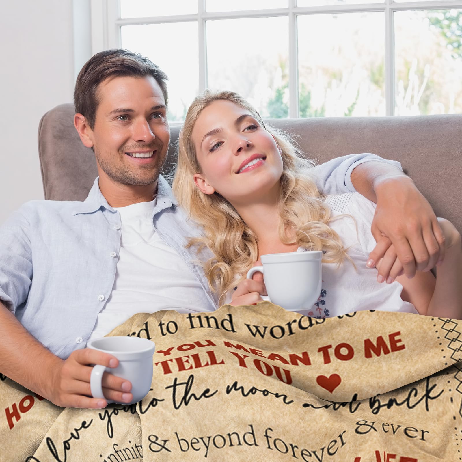Wife Birthday Gifts from Husband Ideas - Happy Wedding Anniversary Romantic Gifts for Women - I Love You Gift for Her - Mothers Day Birthday Presents for Her - to My Wife Blanket 50"x60"