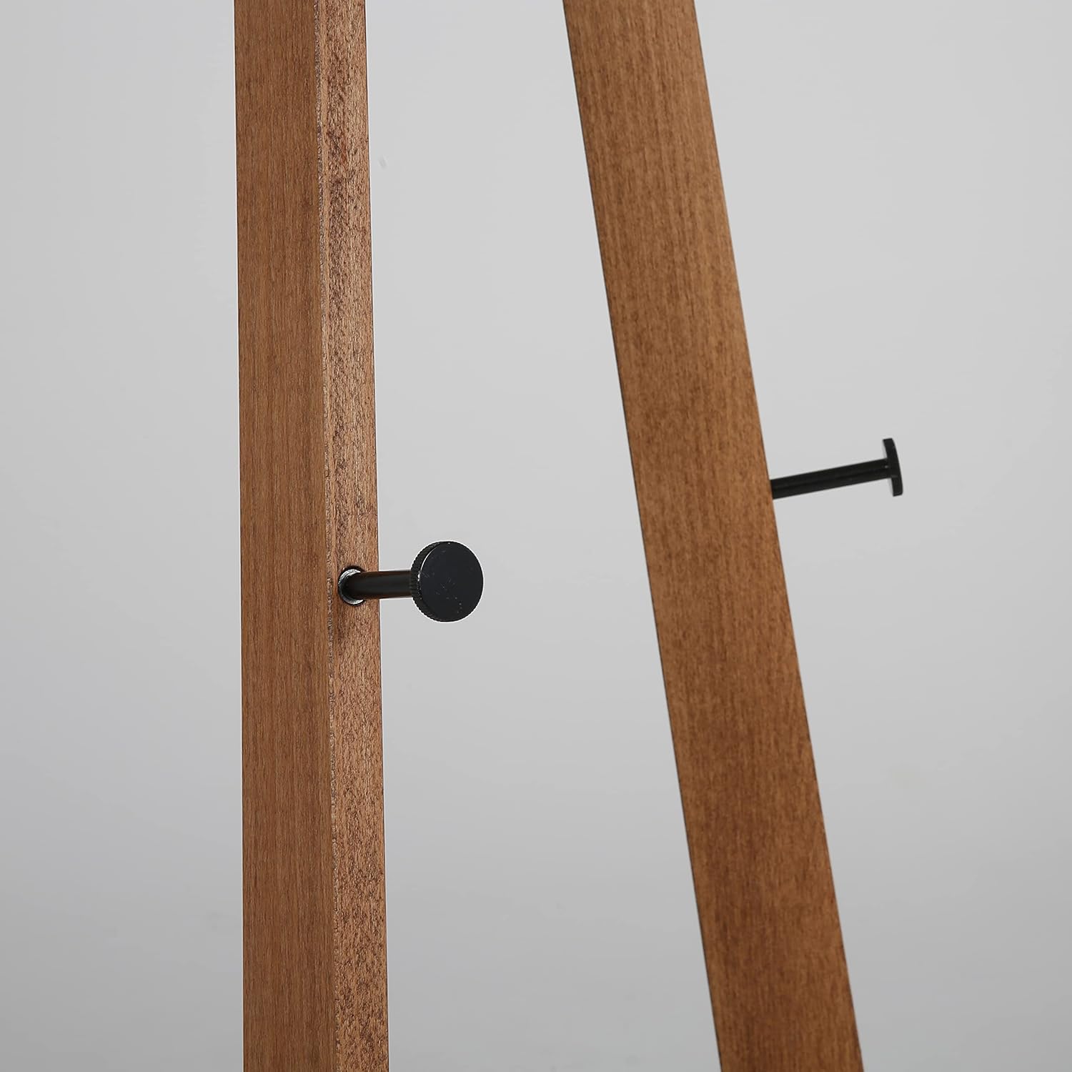 M&T Displays Wood Portable Easel, Foldable and Practical Solution for Presentation or Amateur Artwork, Canvas Sizes from B2, 19.69 x 27.83 inch up to A0, 33.11x46.81 inch (Dark Wood, 59)