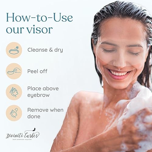 Miniatura 8 de Visera de ducha para adultos  200 protectores de ojos para champú después de la cirugía, suministros de microblading maquillaje permanente