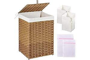 Greenstell Laundry Hamper with Lid:Declutter in Style